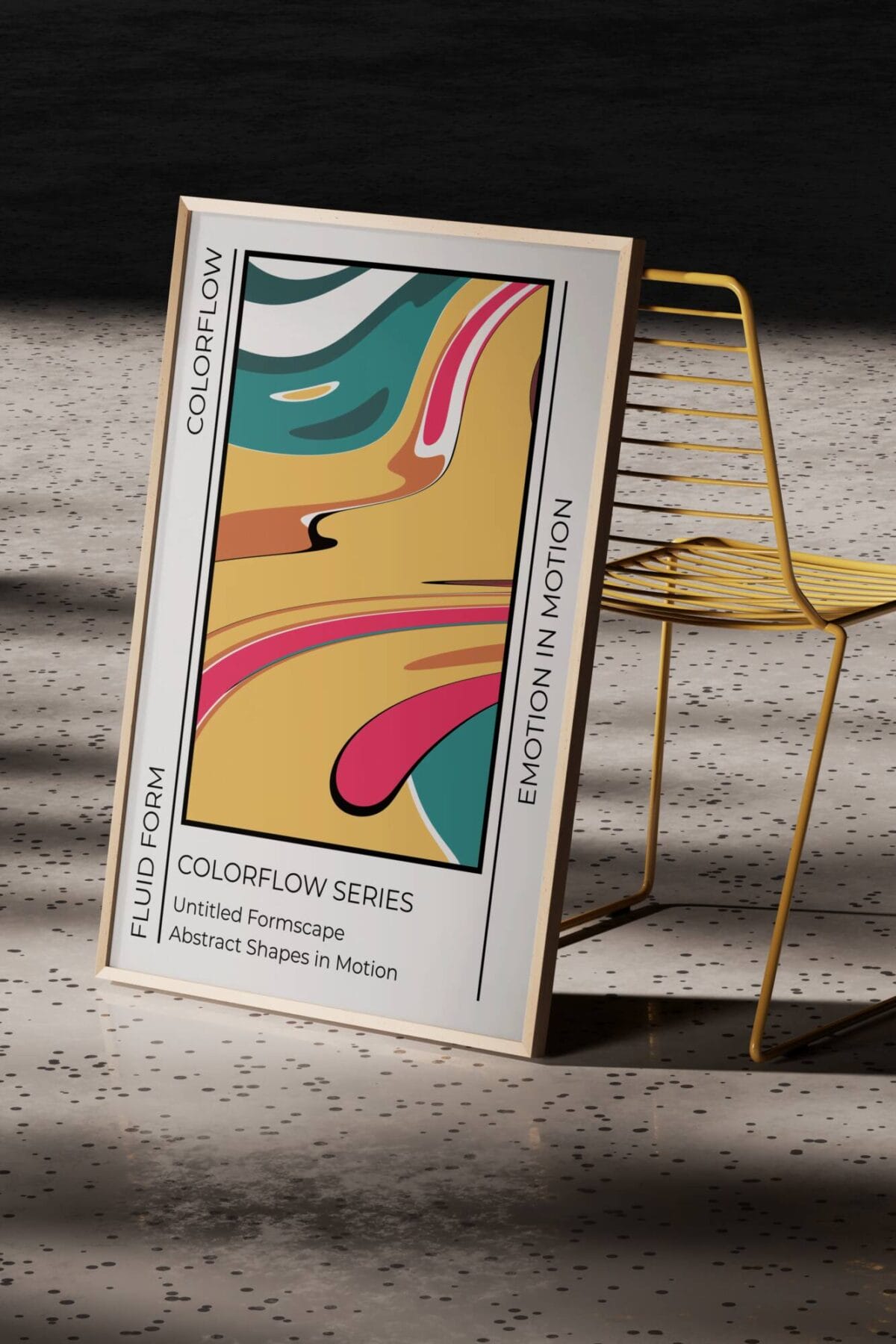 Colorflow Harmony - Modern Sanat Tablosu - Mubéra El Yapımı Soya Wax Mum