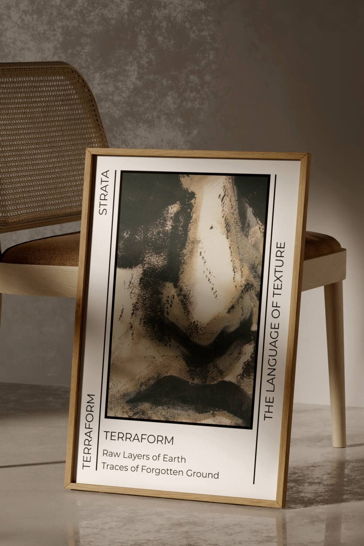 Terraform – Toprak Katmanları - Modern Sanat Tablosu - Mubéra El Yapımı Soya Wax Mum